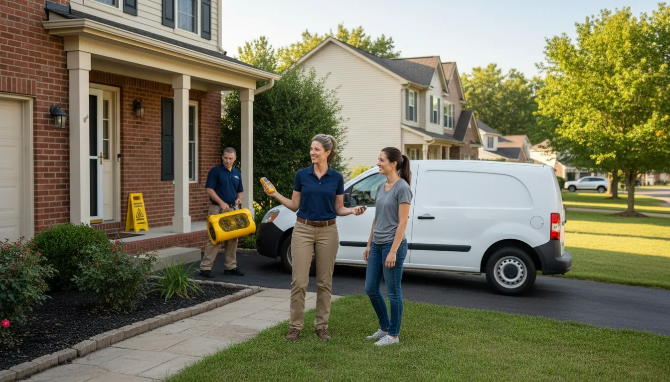 Water restoration image for Dehumidification And Cleanup Services in Leakey, TX